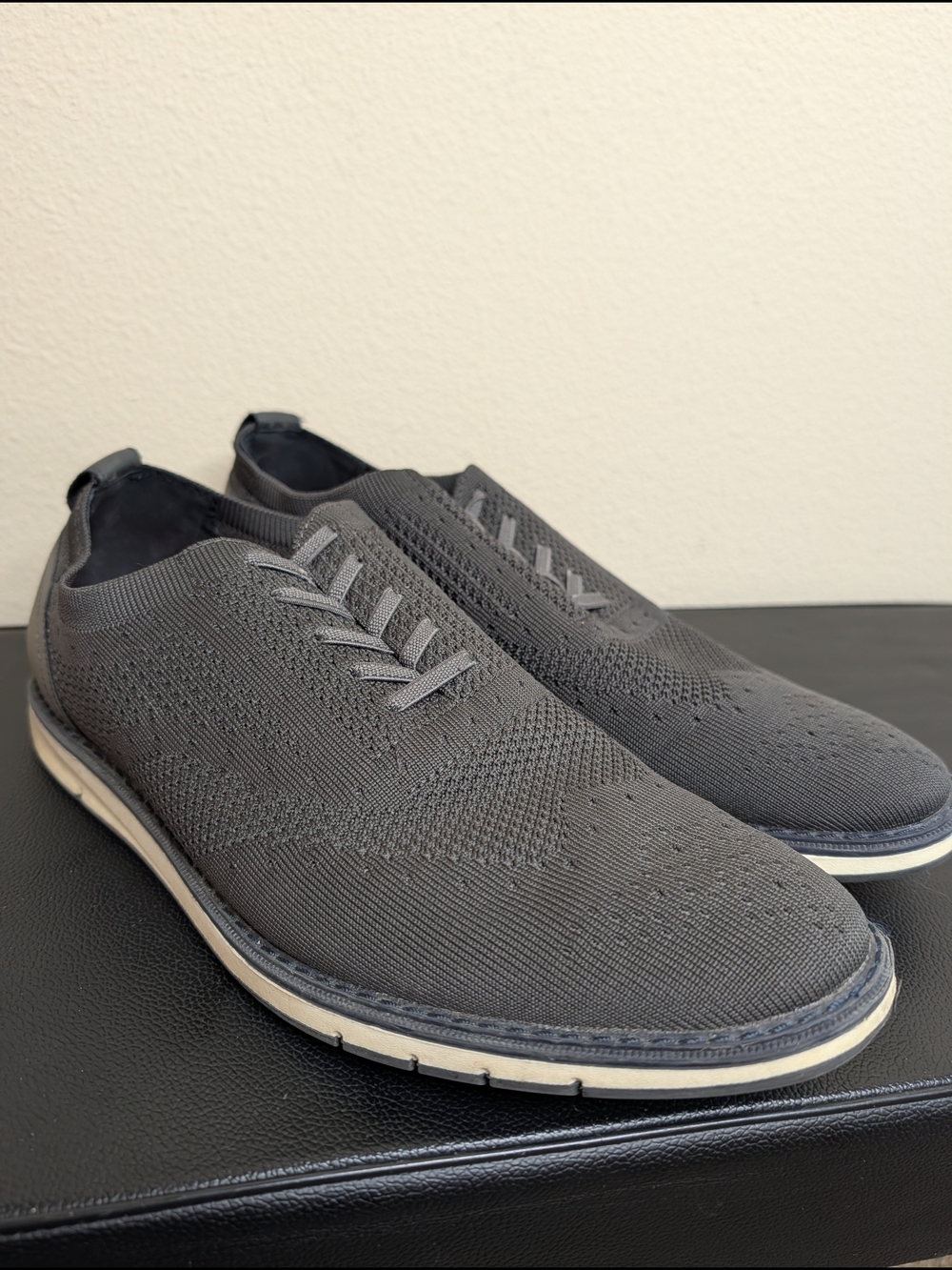 Mix No. 6 Men's Gray Knit Slip-On Sneakers Size 10